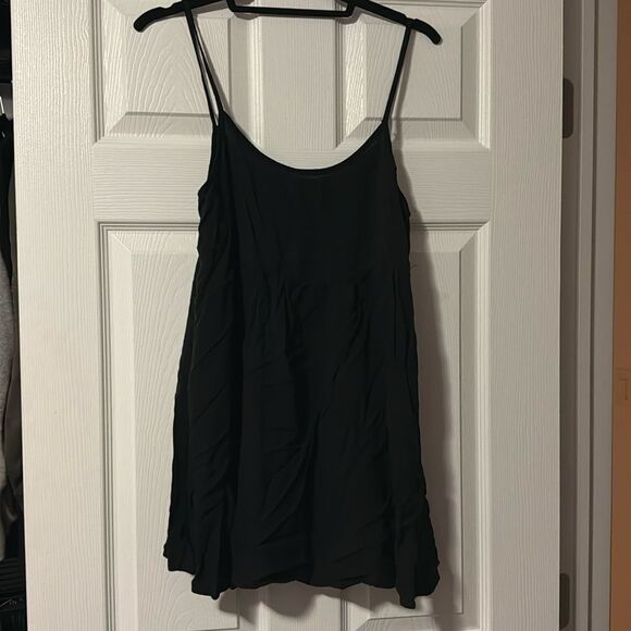 Mini Skater Dress - Black Spaghetti Strap American Apparel Original - Size XS - Picture 1 of 3